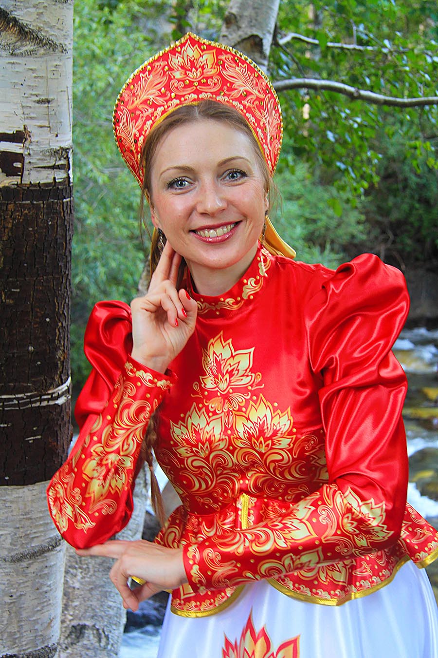 Women in Slavic costumes in Pretoria