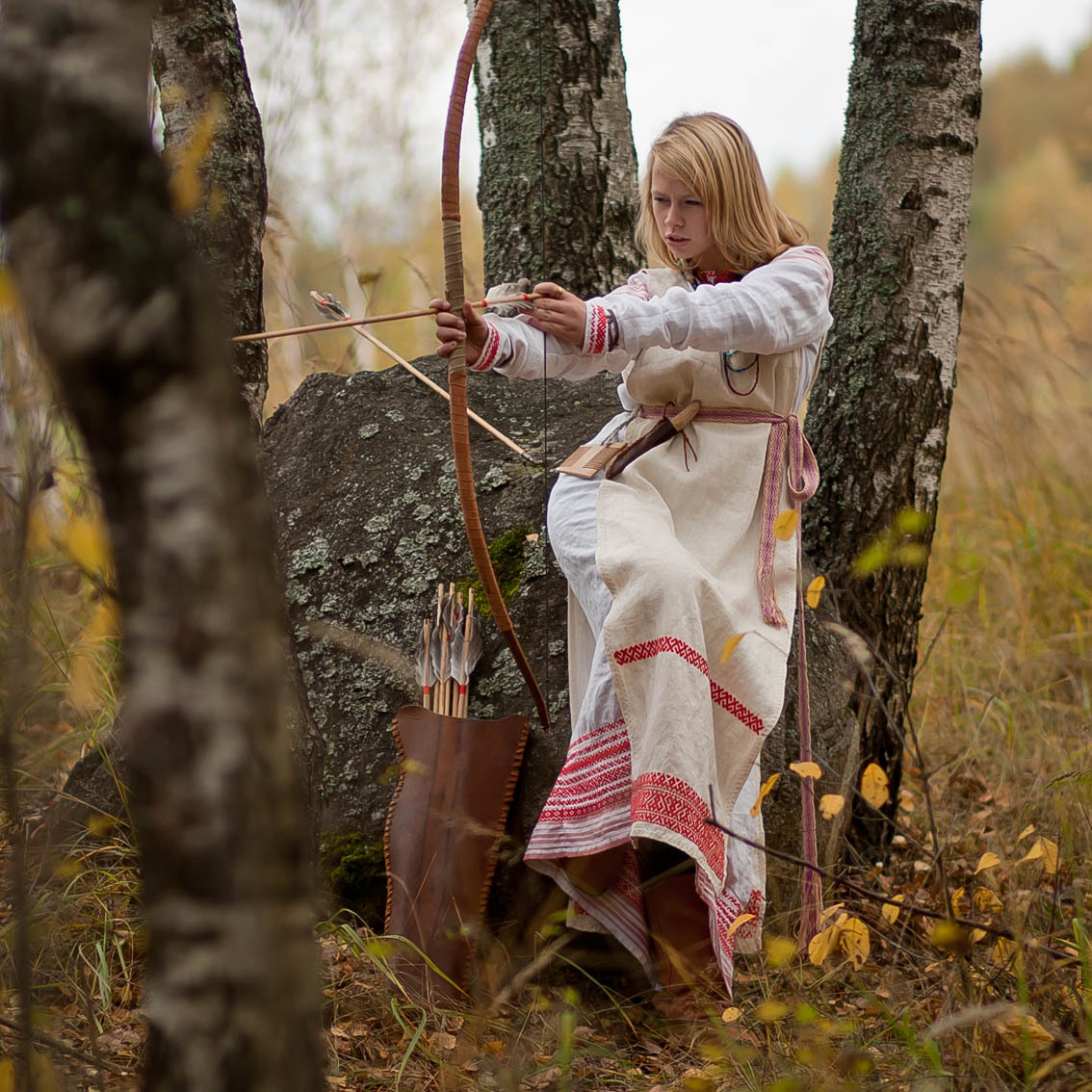 Sexy photo Girls in Slavic costumes in Pretoria